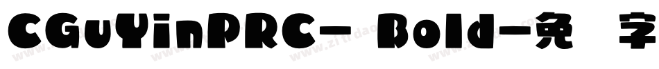 CGuYinPRC- Bold字体转换